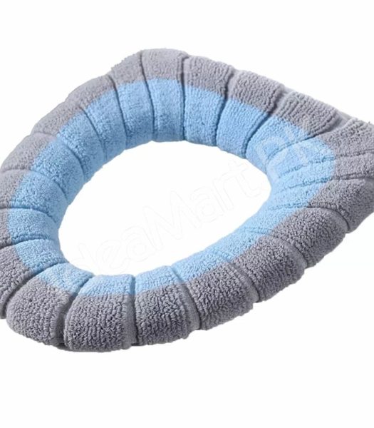 washable-reusable-plush-toilet-seat-cover-cushion-pad-with-zipper-closure-for-winter-warmth-and-comfort-product-image