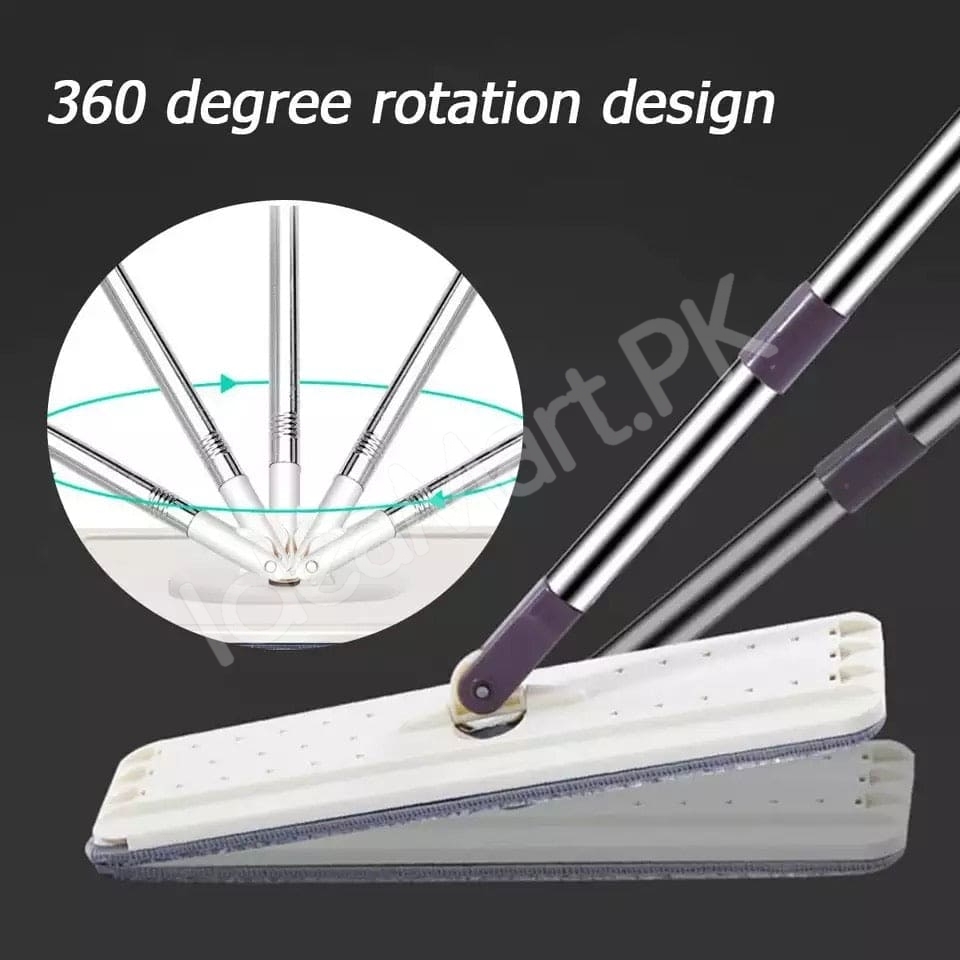 magic-flat-mop-and-bucket-system-with-hands-free-self-squeeze-for-versatile-wet-dry-kitchen-and-home-floor-cleaning-product-image