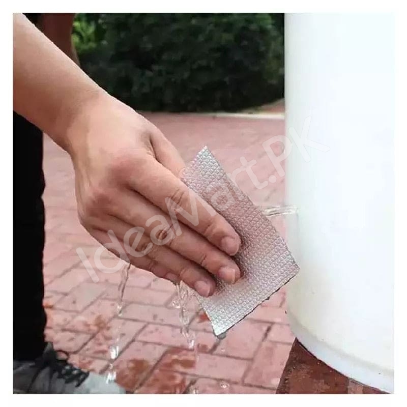 aluminum-foil-butyl-rubber-tape-high-temperature-waterproof-leak-proof-nano-self-adhesive-tape-for-duct-wall-and-crack-repairs-product-image