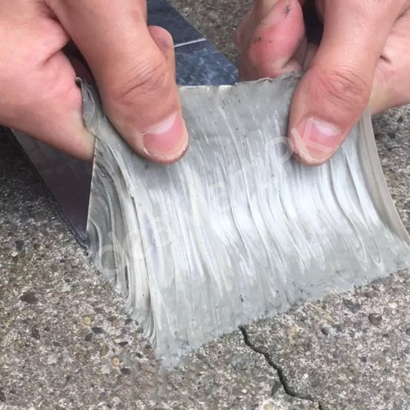 aluminum-foil-butyl-rubber-tape-high-temperature-waterproof-leak-proof-nano-self-adhesive-tape-for-duct-wall-and-crack-repairs-product-image