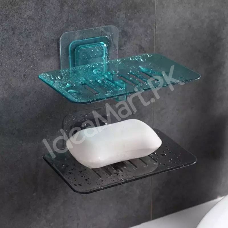 self-draining-soap-holder-wall-mounted-soap-dish-tray-for-bathroom-creative-soap-dish-with-drainage-product-image