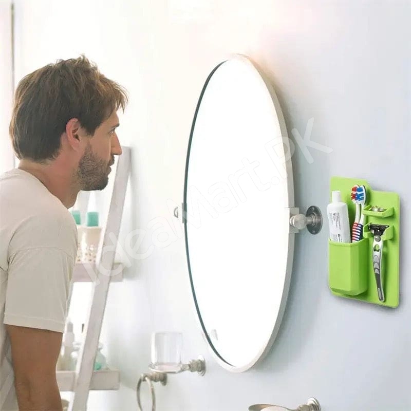 silicone-wall-mounted-holder-multifunctional-organizer-for-toothbrush-shaver-razor-and-bathroom-essentials-product-image