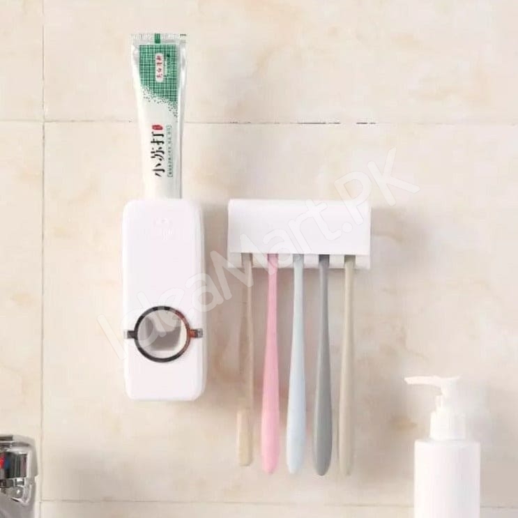 automatic-toothpaste-dispenser-set-hands-free-toothpaste-squeezer-with-toothbrush-holder-for-bathroom-product-image