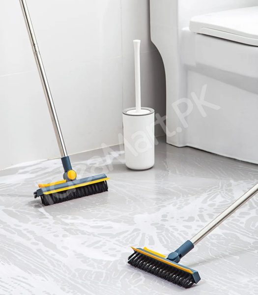 3-in-1-v-shape-stiff-bristle-scrub-brush-with-long-adjustable-handle-scraper-for-floor-grout-wall-cleaning-product-image