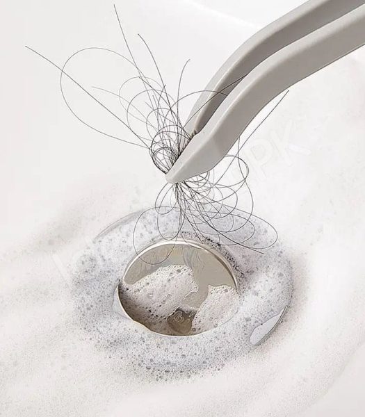 2-in-1-pp-handle-cleaning-brush-with-pet-bristles-and-integrated-hair-pickup-clip-for-bathroom-shower-drain-and-grout-scrubbing-product-image