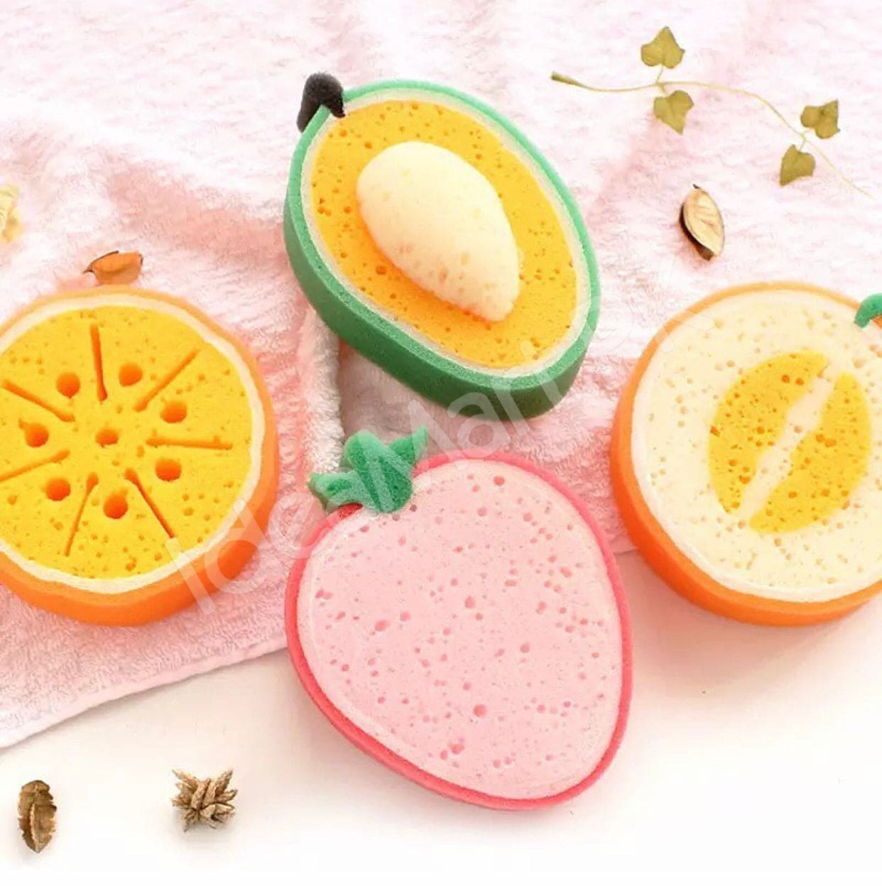 cute-fruit-shaped-dishwashing-sponge-thickened-kitchen-cleaning-dishcloths-and-bath-scrubbing-scouring-pad-for-glass-and-dishes-product-image