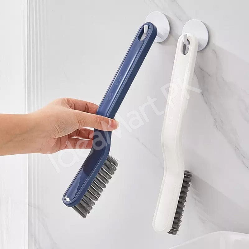 2-in-1-pp-handle-cleaning-brush-with-pet-bristles-and-integrated-hair-pickup-clip-for-bathroom-shower-drain-and-grout-scrubbing-product-image