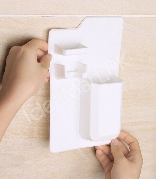 silicone-wall-mounted-holder-multifunctional-organizer-for-toothbrush-shaver-razor-and-bathroom-essentials-product-image
