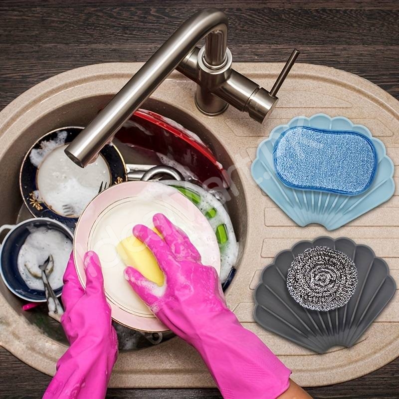 shell-shaped-self-draining-bathroom-soap-dish-for-sink-edge-countertop-quick-drying-product-image